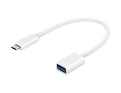 Перехідник USB 2.0 Type-C --> Micro USB (OTG) OEM, кабель 0.2м, білий S0678