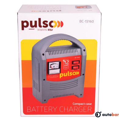 Зарядний пристрій PULSO BC-15160 6&12V/12A/9-160AHR/стрілковий індикатор