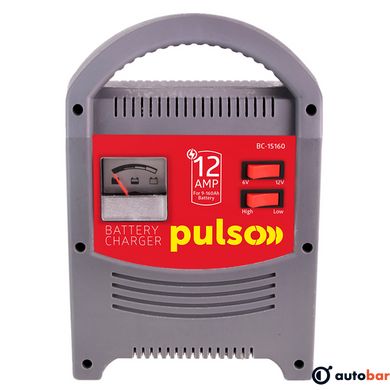 Зарядний пристрій PULSO BC-15160 6&12V/12A/9-160AHR/стрілковий індикатор