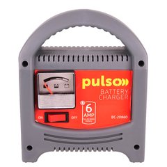 Зарядний пристрій PULSO BC-20860 12V/6A/20-80AHR/стрілковий індикатор