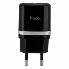 Мережевий зарядний пристрій HOCO C12 Smart dual USB charger Black 6957531063094