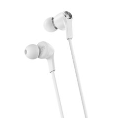 Навушники BOROFONE BM37 Noble sound wire control earphones with mic White BM37W