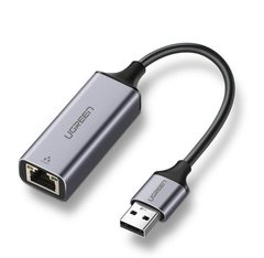 Перехідник USB 3.0 --> Ethernet RJ45 1000Mb CM209 сірий UGREEN 50922