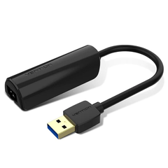 Перехідник USB 3.0 --> Ethernet RJ45 1000Mb чорний Vention CEHBB