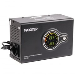 ДБЖ Maxxter MX-HI-PSW500-01, тривалої дії, 500 ВА (300 Вт). без АКБ MX-HI-PSW500-01