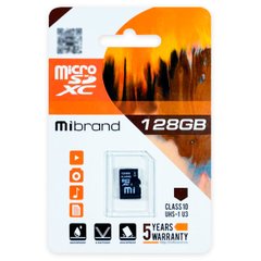 microSDXC (UHS-1 U3) Mibrand 128Gb class 10 MICDHU3/128GB