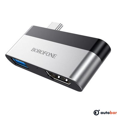 Адаптер Borofone DH2 Type-C to HDMI+USB3.0