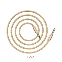 Аудiо-кабель BOROFONE BL3 Audiolink audio AUX cable, 1m Gold BL3GD1