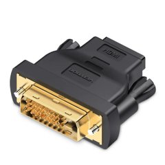 Адаптер Vention DVI(24+1) Male to HDMI Female Adapter Black (ECDB0) ECDB0