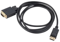 Кабель DisplayPort M - VGA M, 1.8м чорний S0199