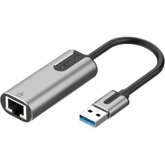 Адаптер Vention USB 3.0-A to Gigabit Ethernet Adapter Gray 0.15M Aluminum Alloy Type (CEWHB) CEWHB