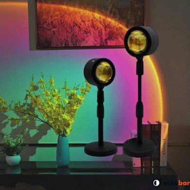 Лампа Атмосферна Проекційний Світильник ЗАКАТ Atmosphere Sunset Lamp Q07