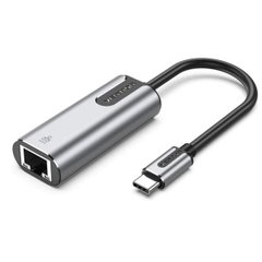Адаптер Vention USB-C to Gigabit Ethernet Adapter 0.15M Gray Aluminum Alloy Type (CFNHB) CFNHB