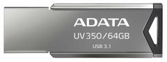 Flash A-DATA USB 3.2 UV 350 64Gb Silver AUV350-64G-RBK