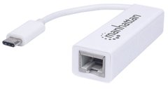 Перехідник USB Type C --> Ethernet RJ45 1000 Mb Manhattan 507585