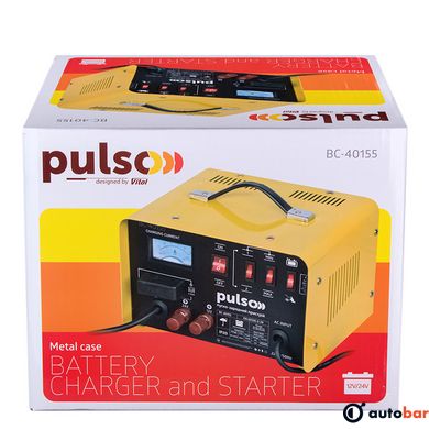Пуско-зарядний пристрій PULSO BC-40155 12&24V/45A/Start-100A/20-300AHR/стрілк. індик.