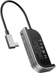 Док-станція Baseus USB3.1 Type-C --> HDMI/USB 3.0x3/TF,SD/Type C PD/3.5mm Темно-сіра (CAHUB-WJ0G)