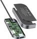 Док-станція Baseus USB3.1 Type-C --> HDMI/USB 3.0x3/TF,SD/Type C PD/3.5mm Темно-сіра (CAHUB-WJ0G)