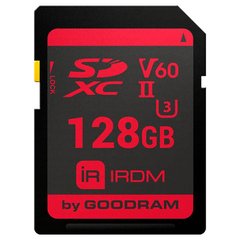 Memory card Secure Digital 128Gb GoodRAM IRDM SDXC V60 UHS-II U3 Retail IR-S6B0-1280R11