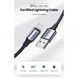 Кабель Ugreen USB AM-Lightning M, 2.0 м, 2.4A, Чорний, US199 (60158)