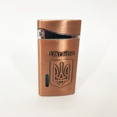 Турбо запальничка, кишенькова запальничка "Ukraine" 325. Колір: бронзовий
