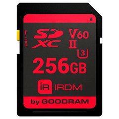 Memory card Secure Digital 256Gb GoodRAM IRDM SDXC V60 UHS-II U3 Retail IR-S6B0-2560R11