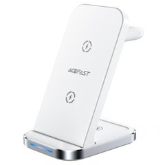 Бездротовий зарядний пристрій ACEFAST E15 desktop 3-in-1 wireless charging stand White AFE15W