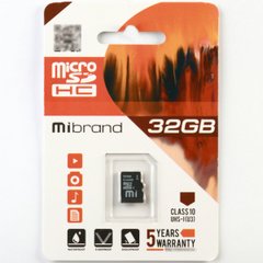 microSDHC (UHS-1 U3) Mibrand 32Gb class 10 MICDHU3/32GB