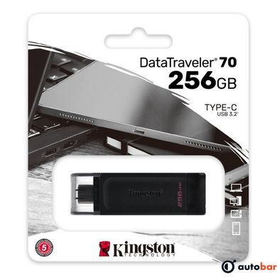 Flash Kingston USB 3.2 DT 70 256GB Type-C DT70/256GB
