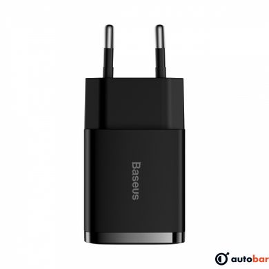 Зарядний пристрій Baseus 2xUSB 10.5W (USB-A) Чорний (CCXJ010201)