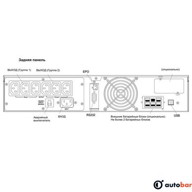 ДБЖ Powercom SNT-1000 IEC, 1000ВА/1000Вт, online RS232 USB 6IEC, LCD SNT-1000