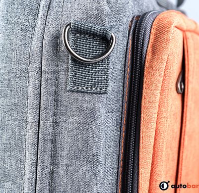Рюкзак-сумка для ноутбука 15.6" Modecom Reno сіро-помаранчева TOR-MC-RENO-ORG