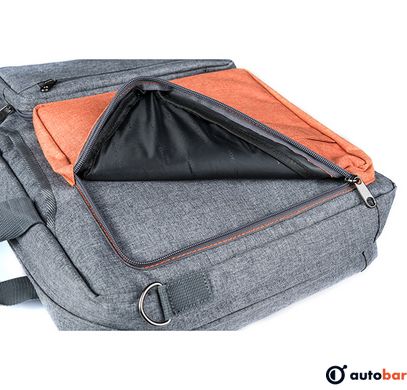 Рюкзак-сумка для ноутбука 15.6" Modecom Reno сіро-помаранчева TOR-MC-RENO-ORG