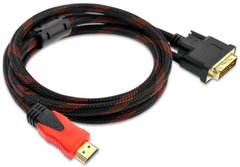 Кабель HDMI M - DVI 24M, 1.5 м, обплетення S0543