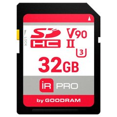 Memory card Secure Digital 32Gb GoodRAM IRDM PRO SDXC V90 UHS-II U3 Retail IRP-S9B0-0320R11