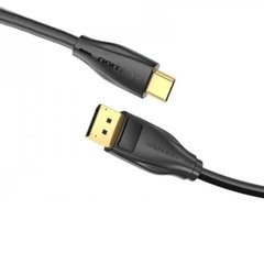 Кабель Vention USB-C to DP 8K HD Cable 2M Black (CGYBH)