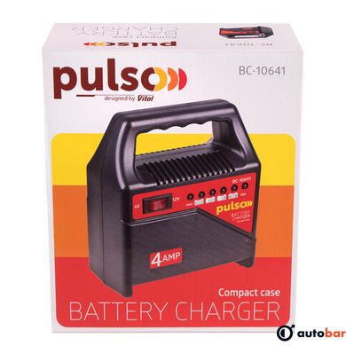 Зарядний пристрій PULSO BC-10641 6&12V/4A/10-60AHR/світлодіодн.індик.