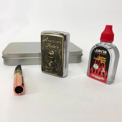 Запальничка бензинова в подарунковій коробці N2, запальнички, запальничка для куріння в подарунок