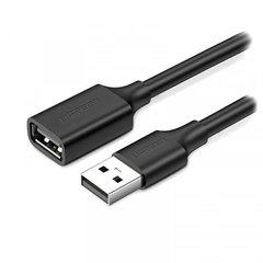 Кабель-продовжувач Ugreen USB 2.0 AM-AF, 2 м, Nickel Plating Extension Cable Чорний, US103
