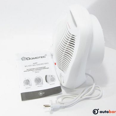Обігрівач тепловентилятор (дуйка) Domotec MS-5901, Вітродуйка обігрівач, Електрична дуйка, 2 кВт