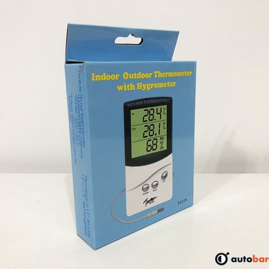 Термометр гігрометр TA 318 з виносним датчиком температури