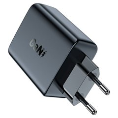 Мережевий зарядний пристрій ACEFAST A29 PD50W GaN (USB-C+USB-C) dual port charger Black AFA29B