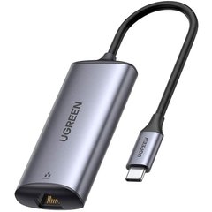 Перехідник USB3.1 Type-C --> Ethernet RJ45 1000Mb CM275 cірий Ugreen 70446