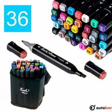 Набір маркерів для малювання Touch 36 шт./уп. двосторонні професійні фломастери для художників