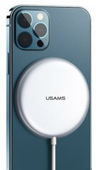 БЗП Usams US-CD159 W1 Extra-thin Magnetic Fast Wireless Charger 15W (Max) White
