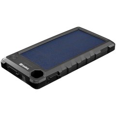 Зовнішній акумулятор сонячна Sandberg Outdoor 10000 mAh, USB, Type-C OUT, LED ліхтар 420-53