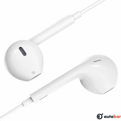 Навушники HOCO M80 Original series earphones for iP display set(20PCS) White