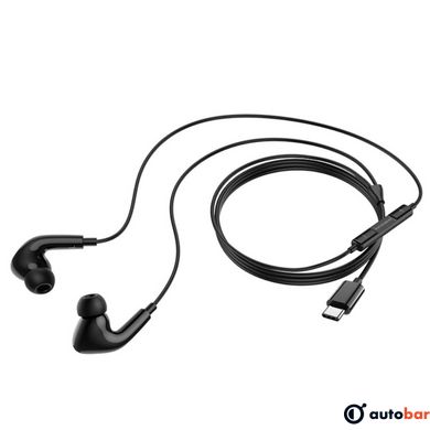 Навушники BOROFONE BM80 Pro Elegant Type-C wire-controlled digital earphones with microphone Black
