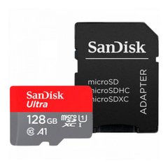 microSDXC (UHS-1) SanDisk Ultra 128Gb class 10 A1 (140Mb/s) (adapter) SDSQUAB-128G-GN6MA