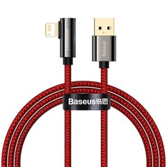 Кабель Baseus USB AM-Lightning M, 1 м, 2.4A, 90° Червоний, Legend Series Elbow (CACS000009)